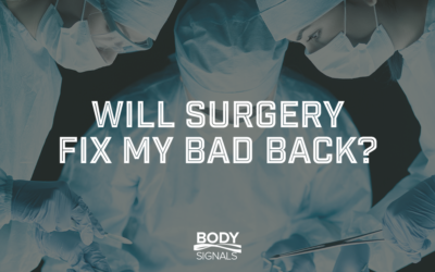 Will Surgery Fix My Back?