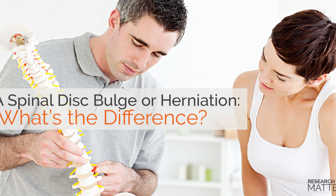 A Spinal Disc Bulge or Herniation: What’s the Difference?