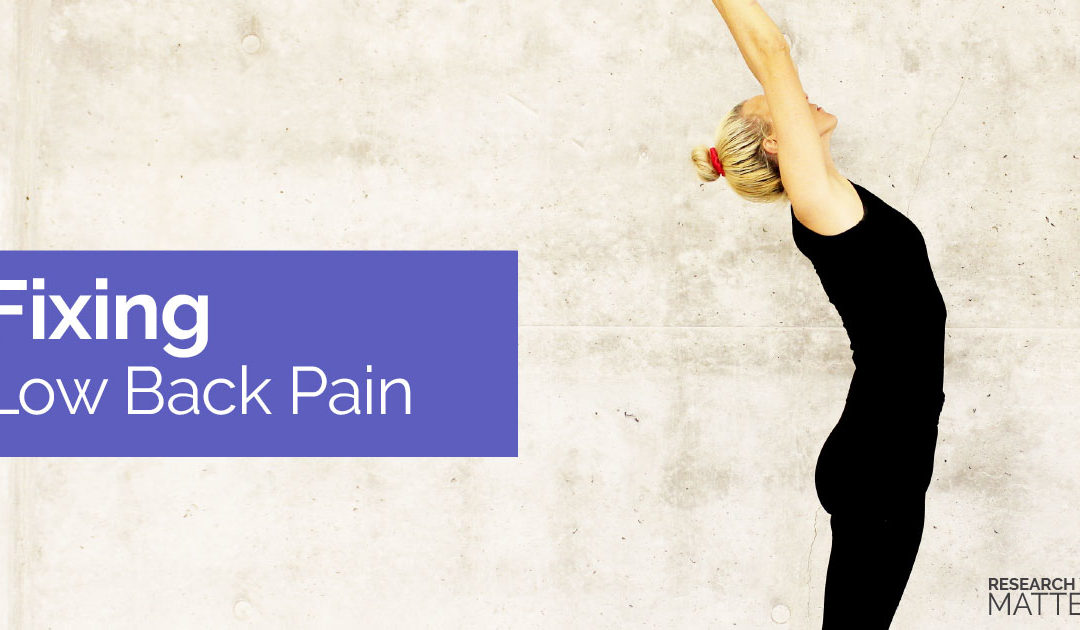 Fixing Low Back Pain